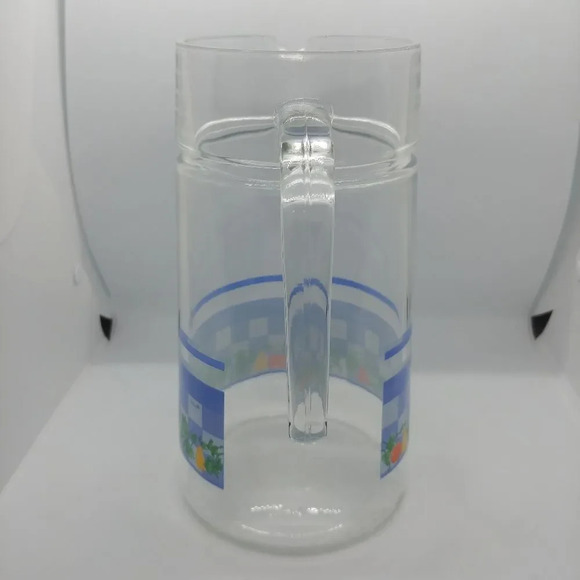 Vintage Arcopal Country Kitchen Cottage Style Juice Pitcher, Glass - Picture 4 of 8